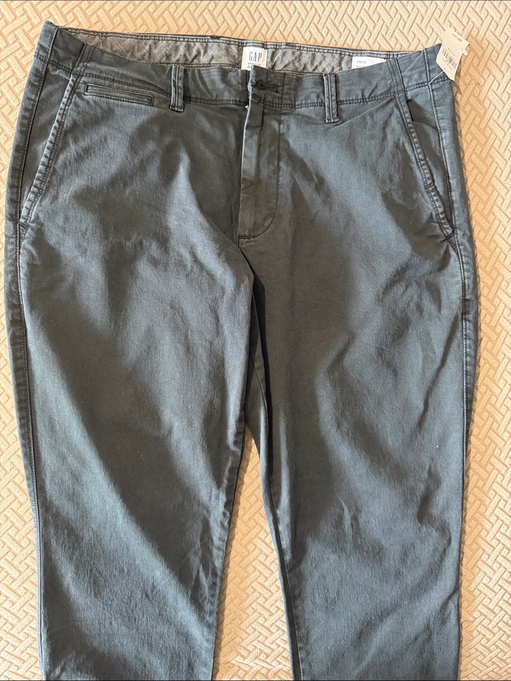 GAP Men's Charcoal Gray Casual Chinos